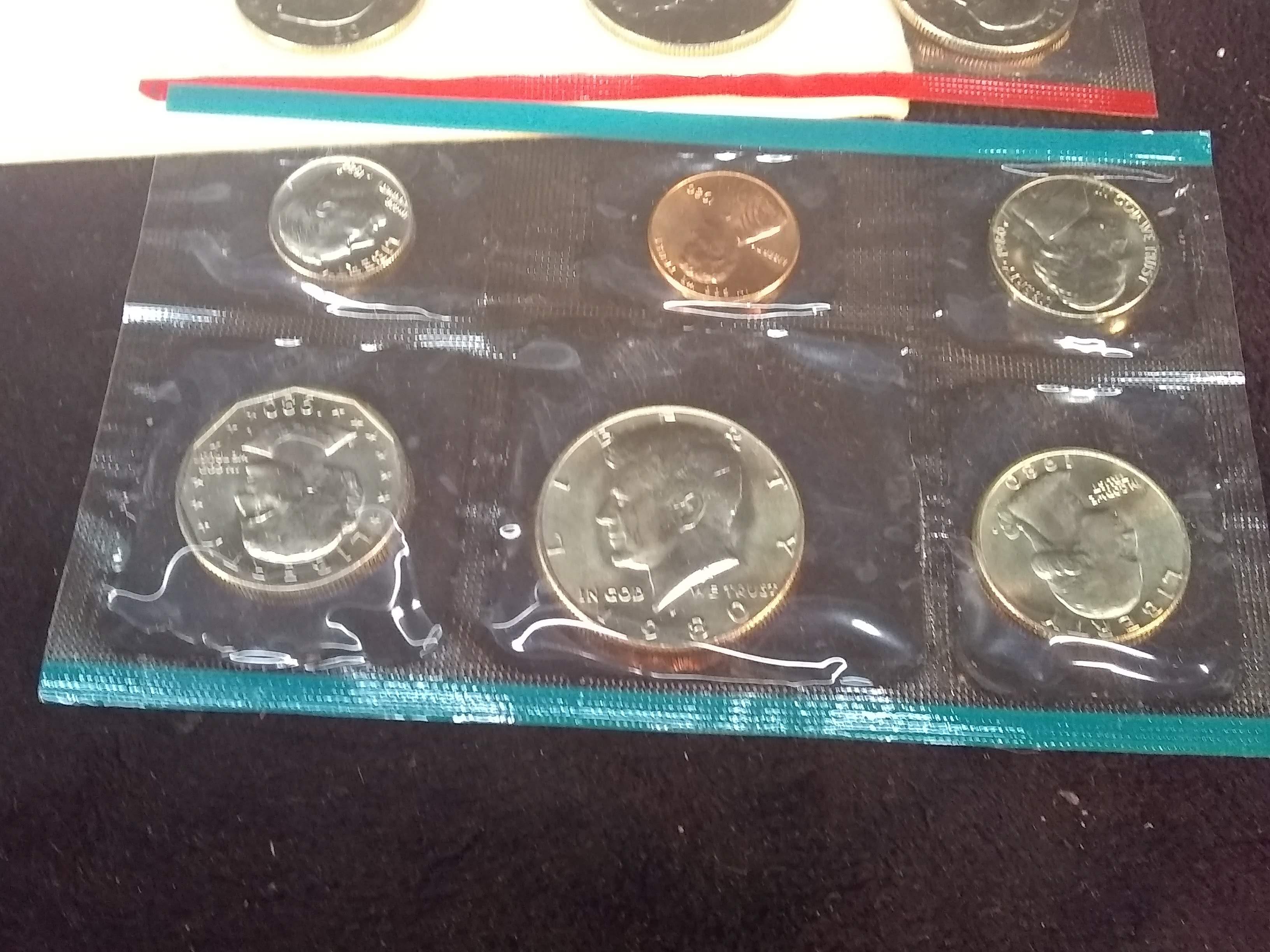 US Mint Coin Set-1980 Uncirculated