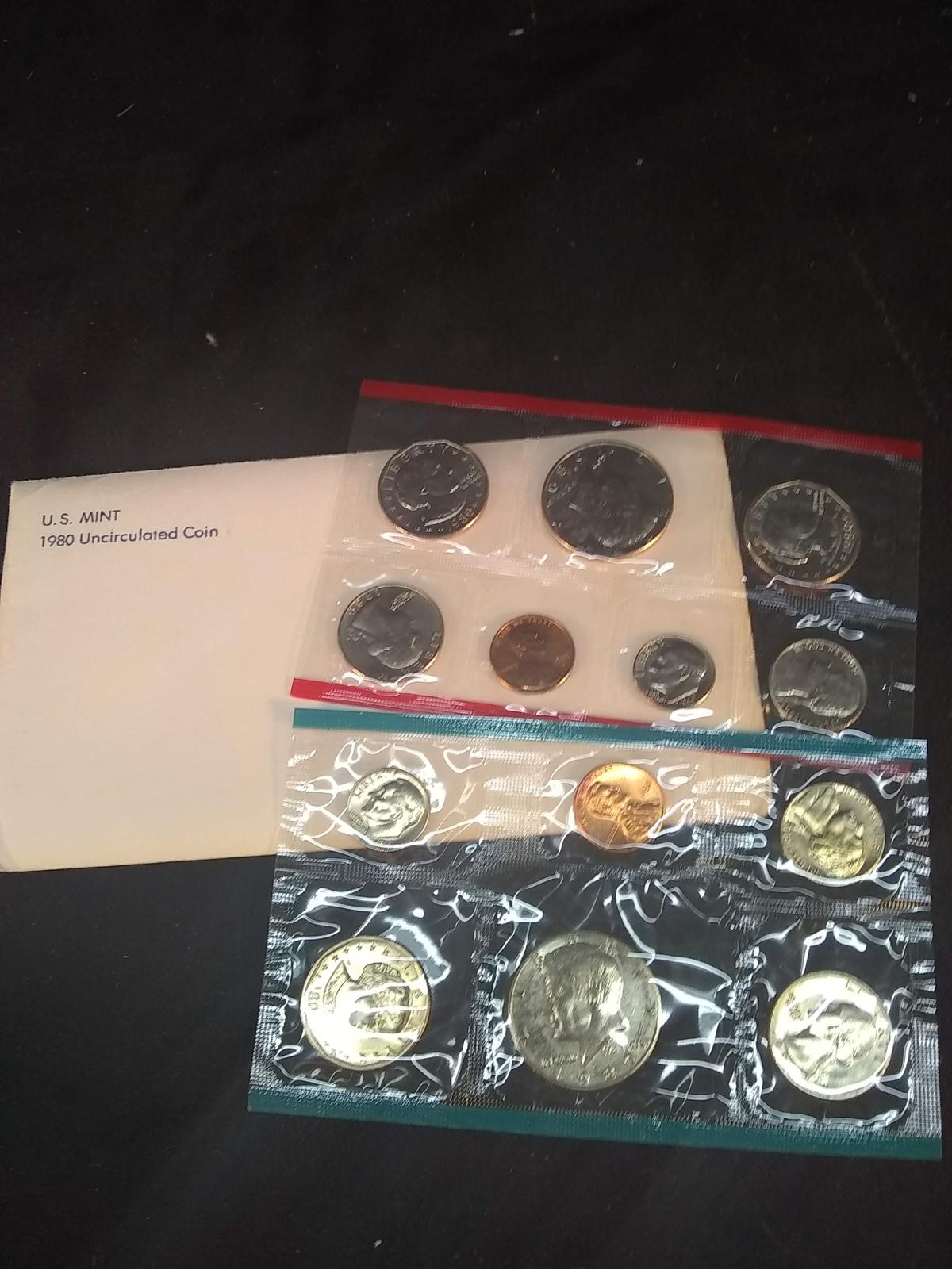 US Mint Coin Set-1980 Uncirculated