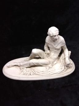 Antique Porcelain Figure-Lounging Man