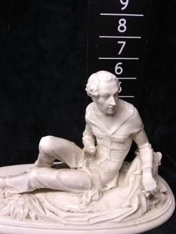 Antique Porcelain Figure-Lounging Man