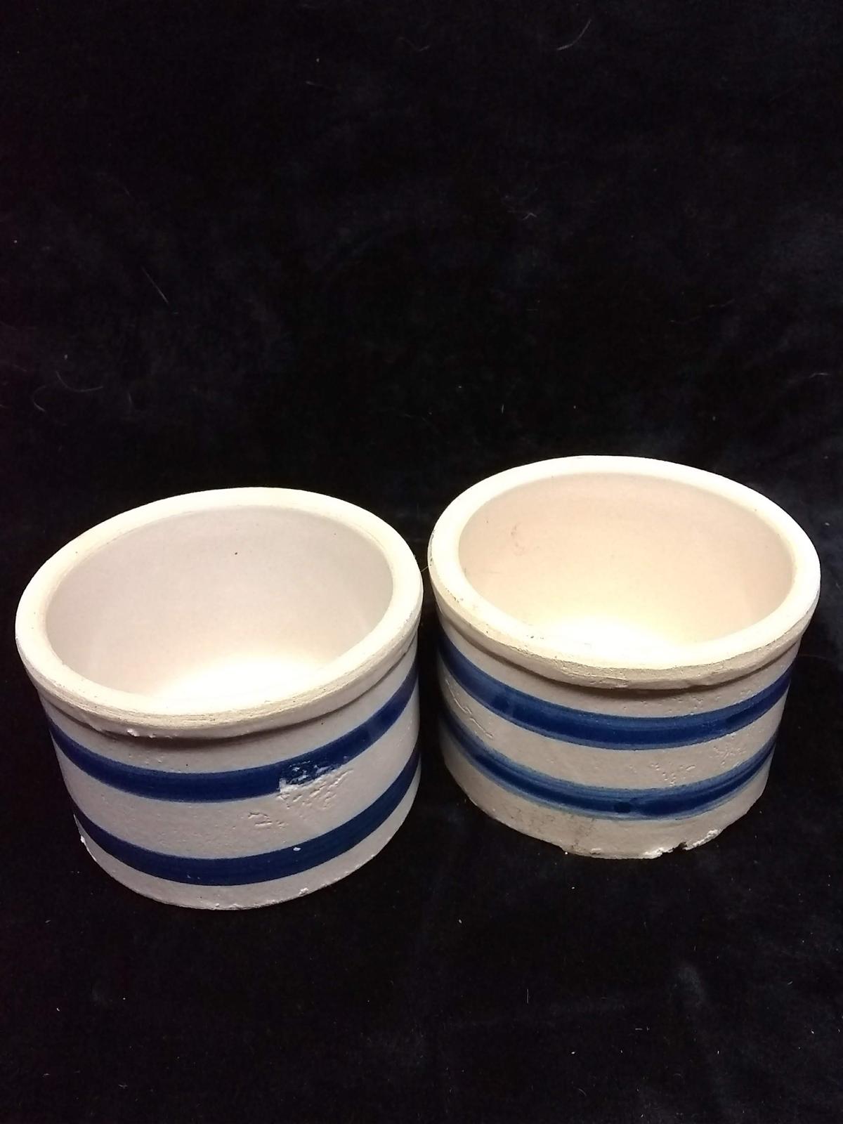 Pair Ramsbottom Pottery Crocks