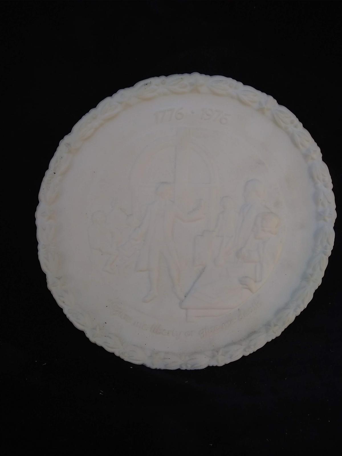 Fenton Milk Glass Bicentennial Plate