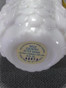 White Milkglass Graduate Owl by Avon