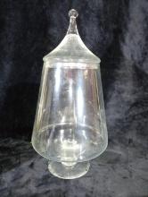 Large Glass Covered Candy Dish