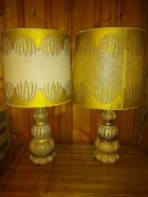 Pair of Vintage Ceramic MCM Table Lamps