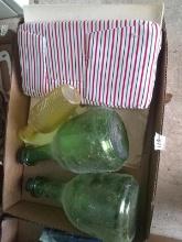BL-Vintage Green Bottles