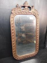 Vintage Hand Carved Wooden Mirror