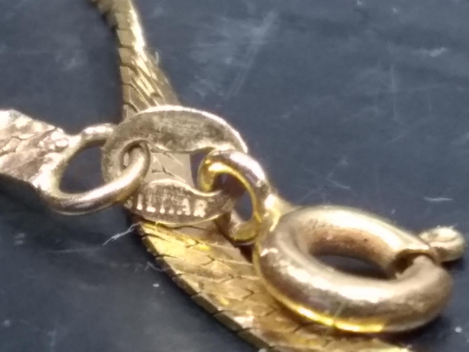 14kt Gold Italy Serpentine Necklace (as marked)
