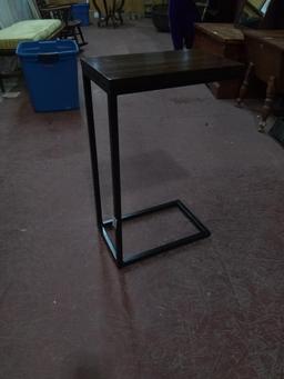 Contemporary Metal and Wood Decorator Table