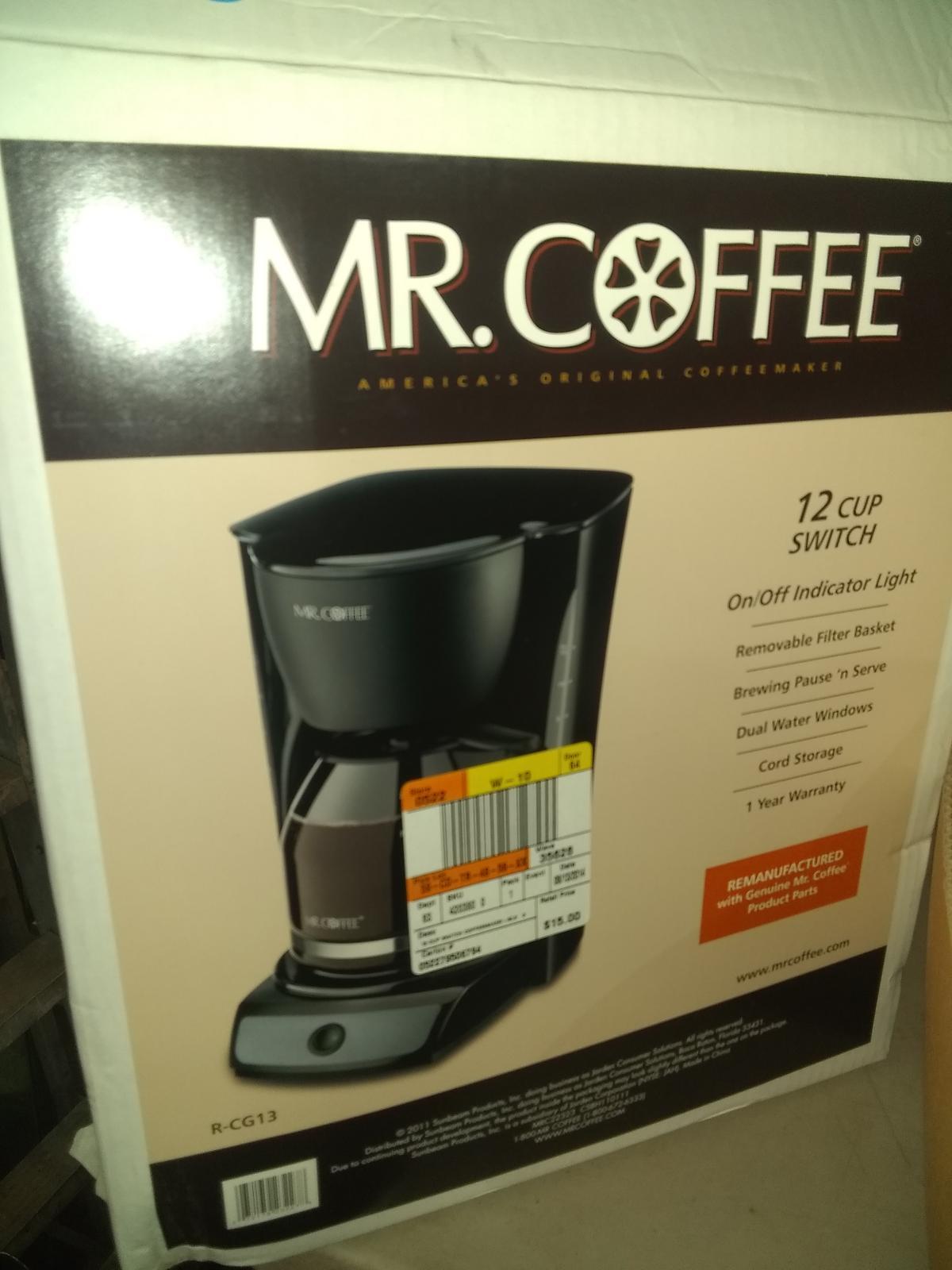 BL-Mr Coffee 12 Cup Coffeemaker-NIB