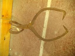 Pair Vintage Metal Ice Tongs