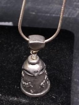 Artisan Jewelry -Bell Pendant with Necklace
