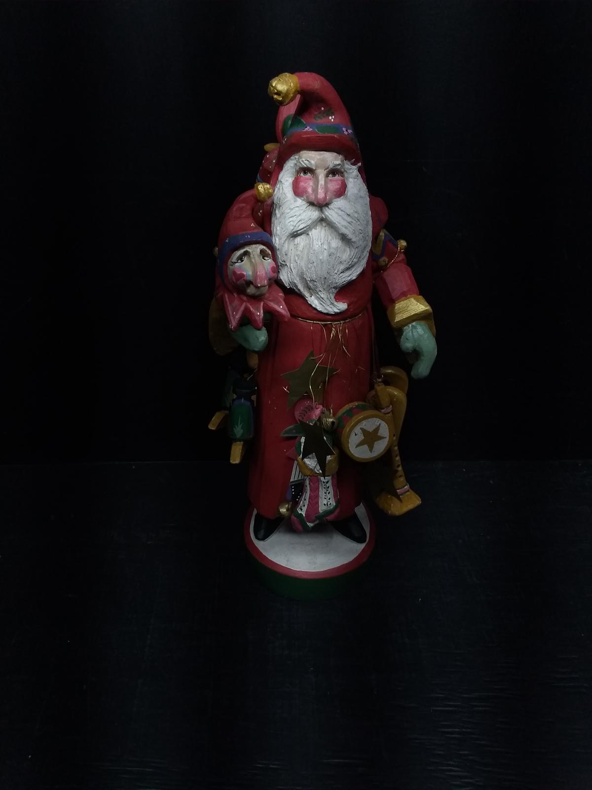 Contemporary Santa Figure with Jester