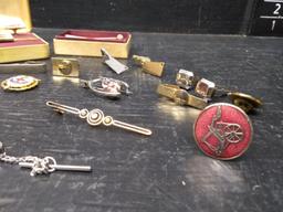 Assorted Costume Jewelry-Tie and Lapel Pins