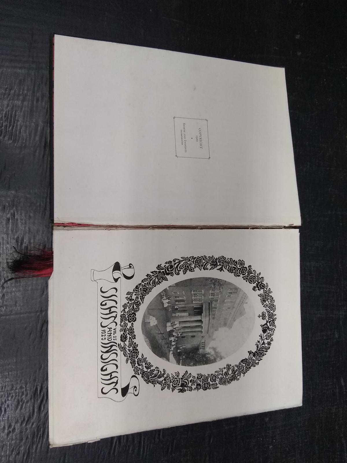 Vintage 1929 Salem College Yearbook