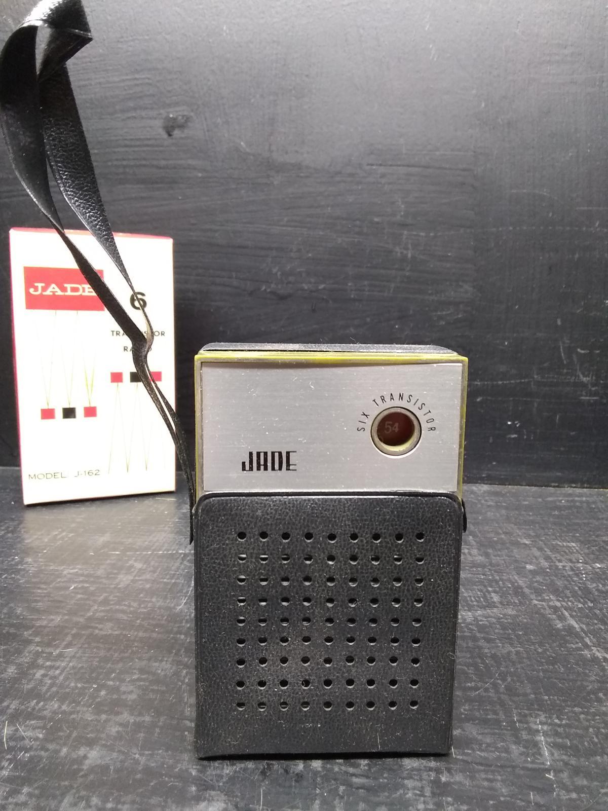 Vintage Jade Transistor Radio with Original Box