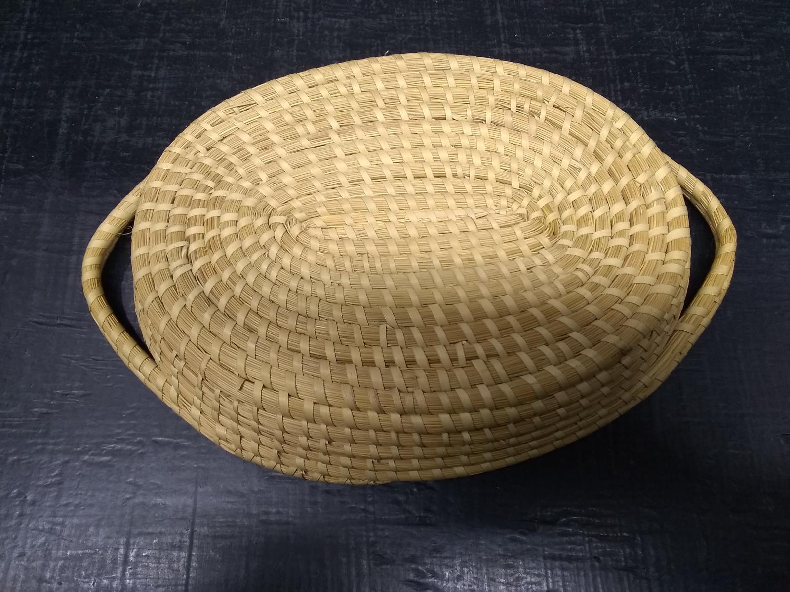 South Carolina Woven Sweetgrass Double Handle Basket