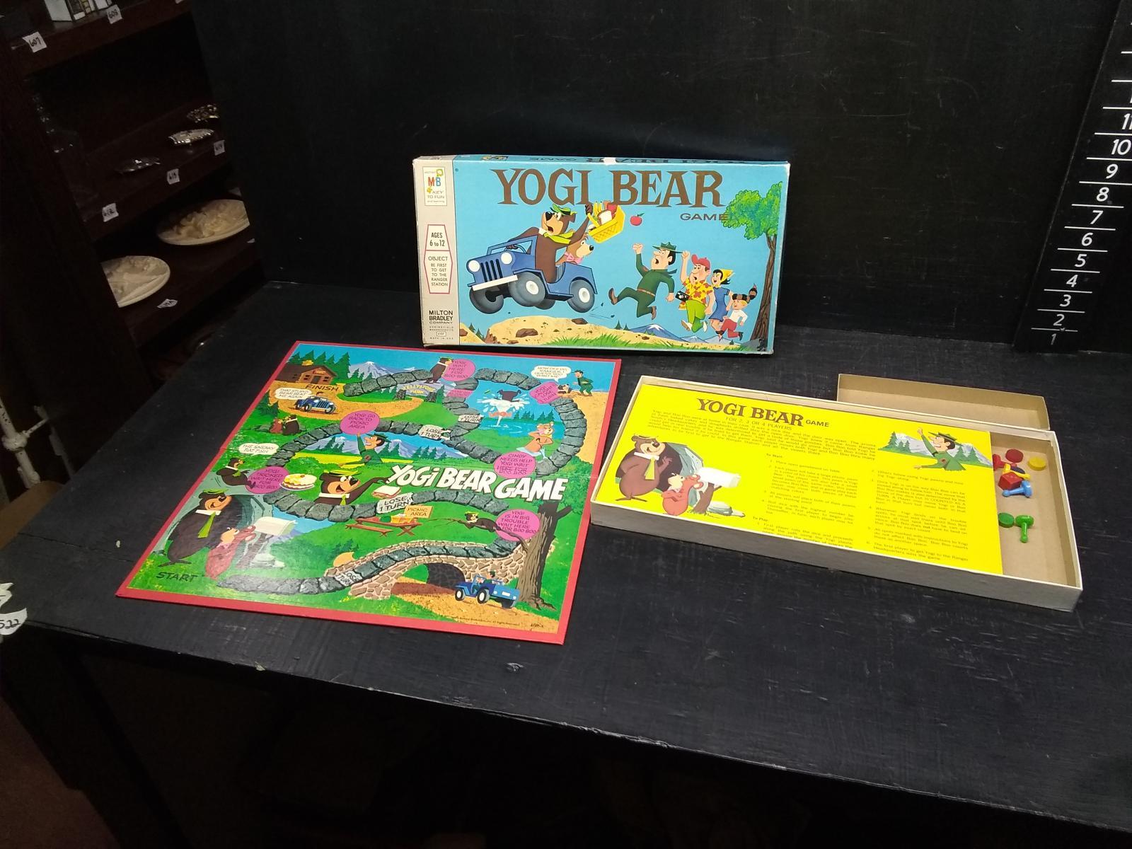 Vintage Yogi Bear Milton Bradley Game-all pcs not guaranteed