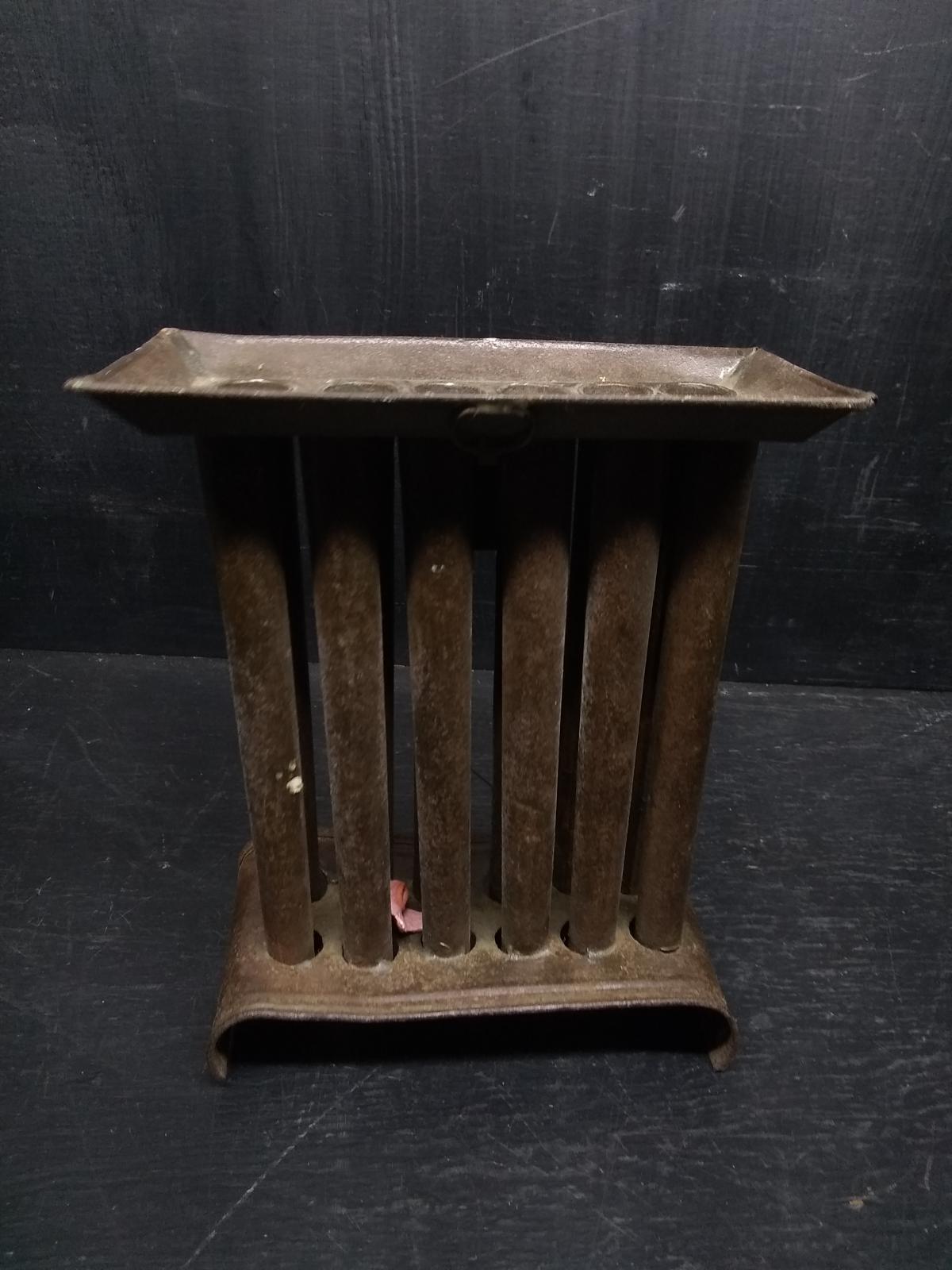 Antique Tin 12 Hole Tapered Candle Mold