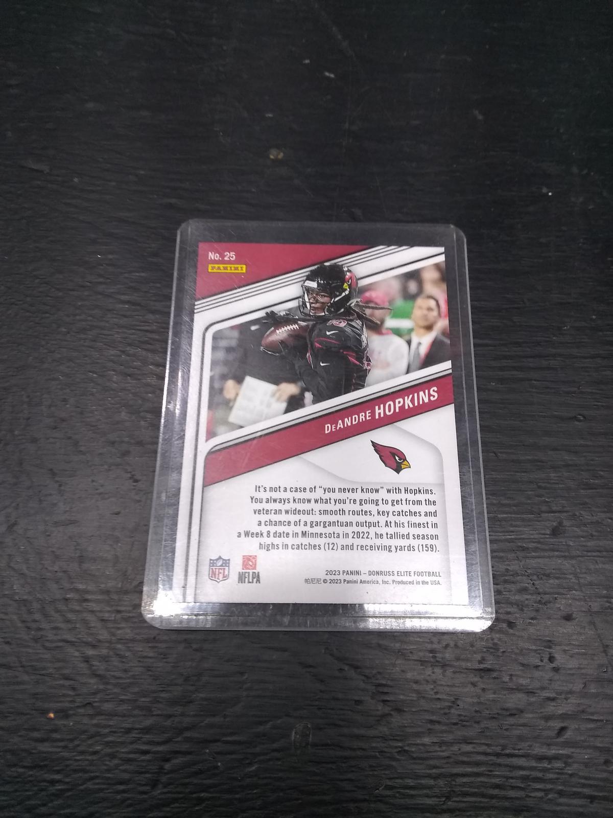 Uncertified Trading Card-Holographic DeAndre Hopkins Football #25