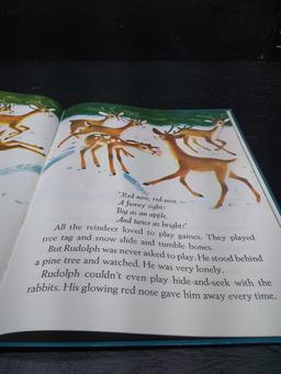 Vintage Childrens Book-Rudolph the Red Nosed Reindeer-1980