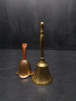 Pair Brass School Bells