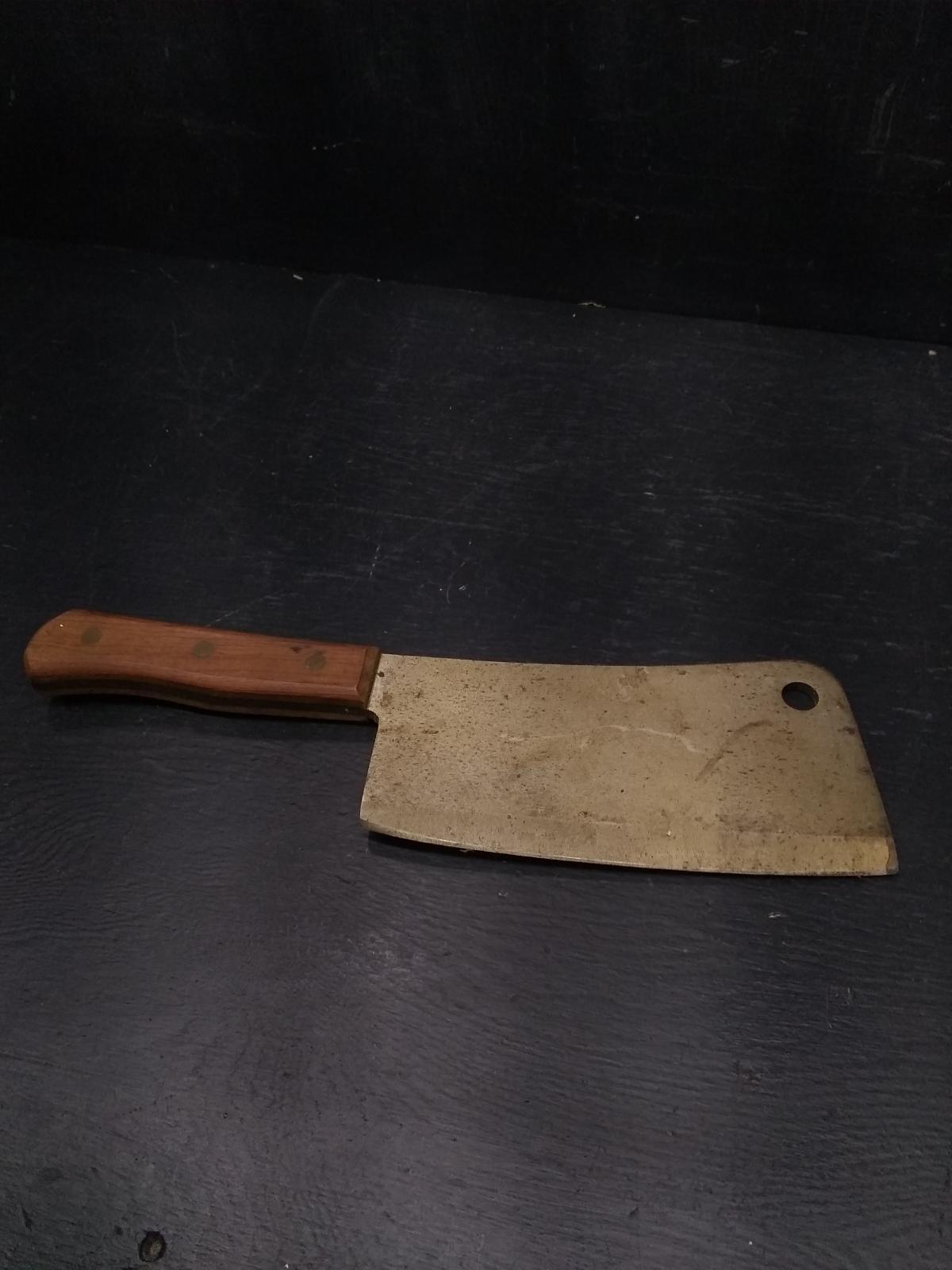 Antique BBQ Cleaver with Oak Handle by Mohawk 628