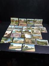 Collection 25 Vintage Linen Postcards