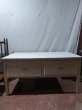 Custom Made Primitive 2 Drawer Work Table