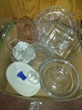 BL-Assorted Glass-Casserole Dishes, Bowls, Serving Tray