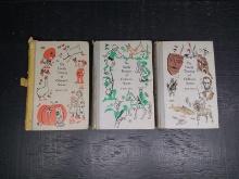 Vintage Children's 3 Book Set-The Family Treasury of Children's Stories 1956