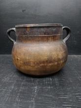 Terra Cotta Double Handle Internal Glazed Bean Pot