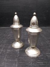 Pair Sterling Silver S&P Shakers