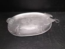 Pewter Pig Serving Tray