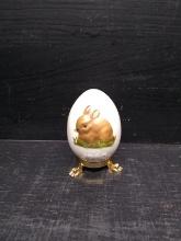 Goebel 1980 Rabbit Easter Egg on Stand