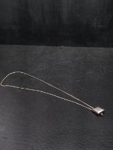 Sterling Silver Necklace with Slide Bollo    16.3grams