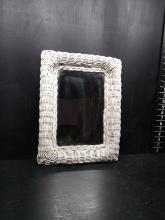 Wicker Framed Mirror