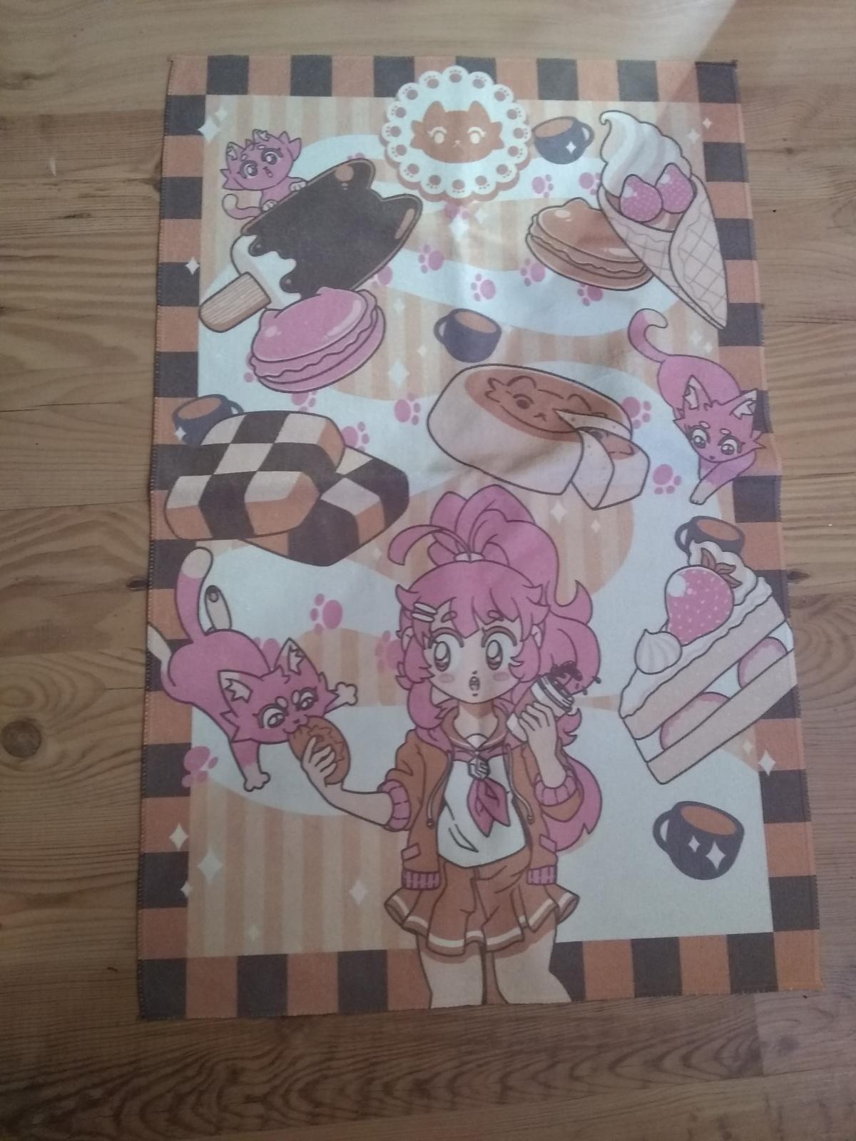 Loot Crate Anime Towel-Girl and Cat