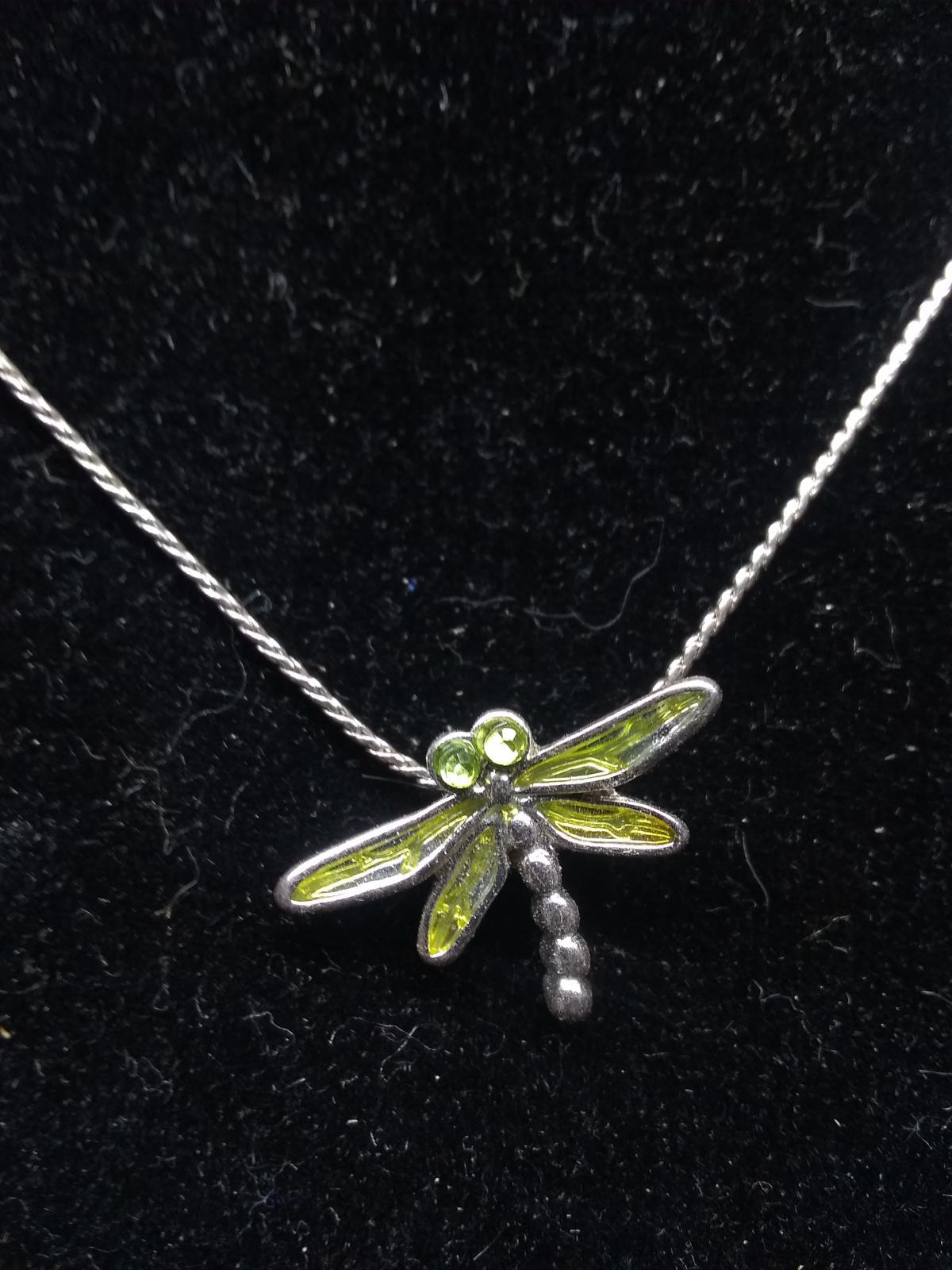 Costume Jewelry-Necklace with Dragonfly Pendant