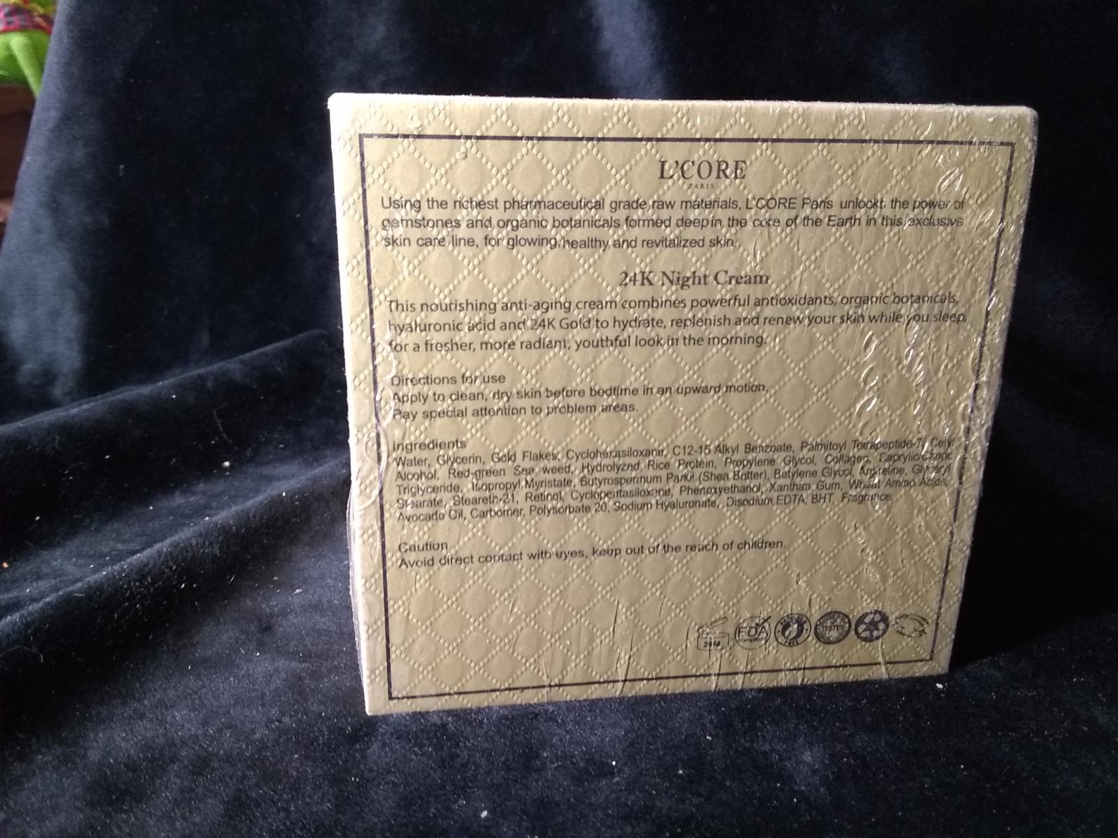 L'Core Paris Skin Care -24K Night Cream ($500.00 Retail)