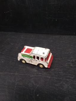 Antique Tootsie Metal Toy-Ambulance