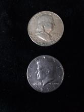 1971 Kennedy Half and 1963 Benjamin Half Dollar