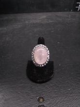 Jewelry-Ring-Polished Stone-Rose Quartz Size 7