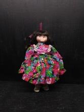 Goebel Doll Club Bette Ball 1994-96 9" Doll-Red Floral Dress