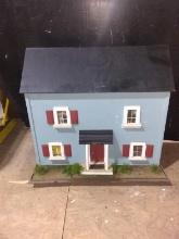 Wooden Doll House w/ Rolling Platform