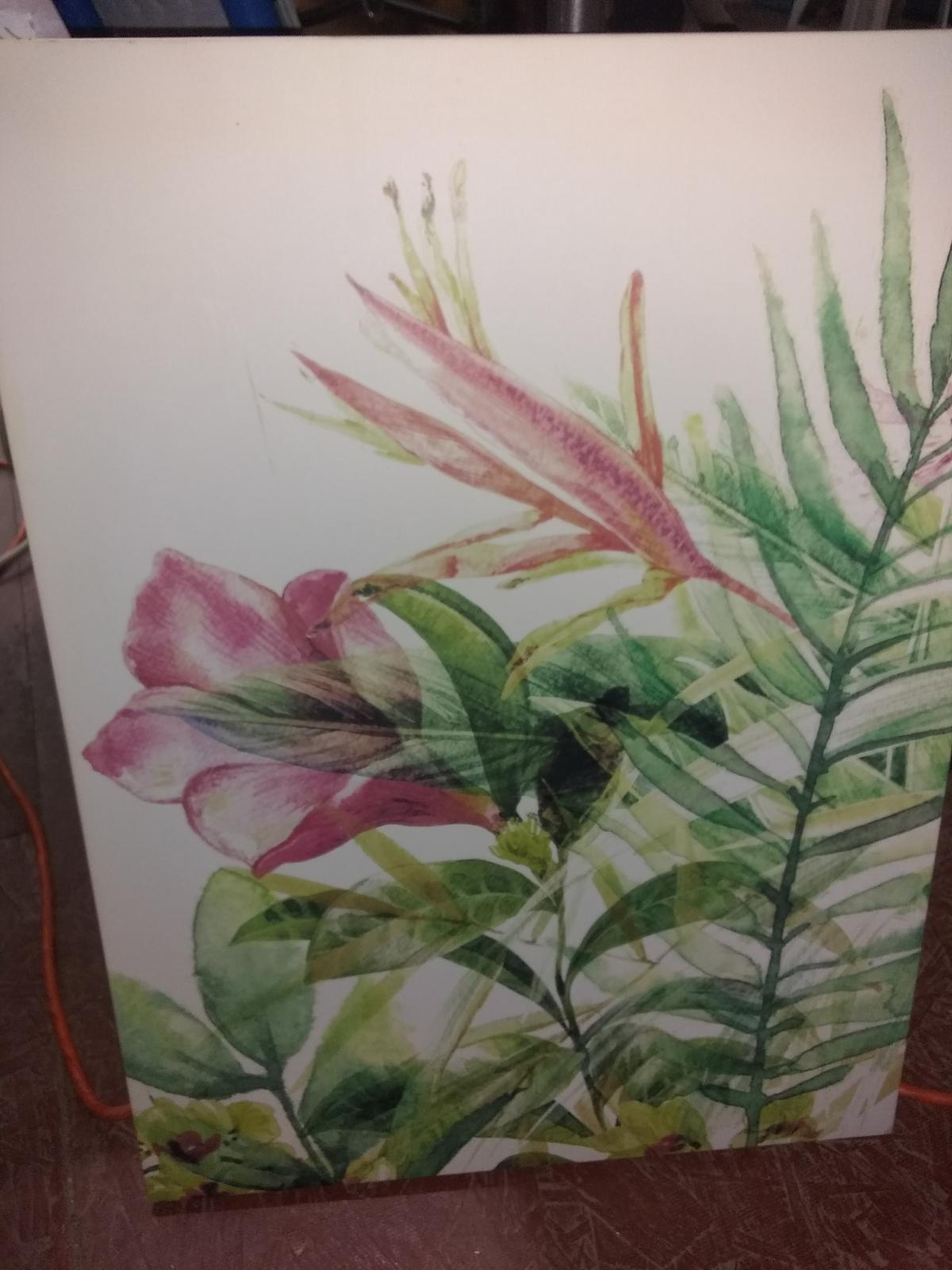 Canvas Print-Flowers & Leaves