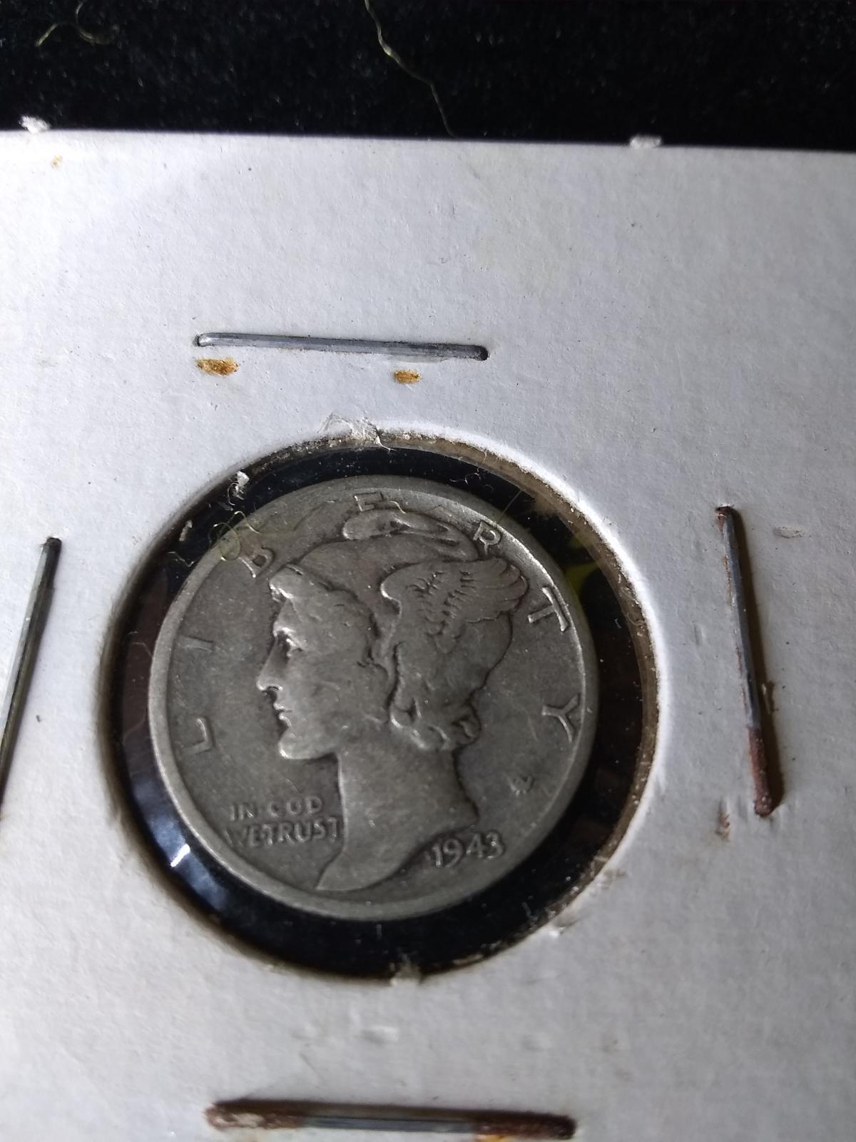 Coin-1943 Mercury Head Dime