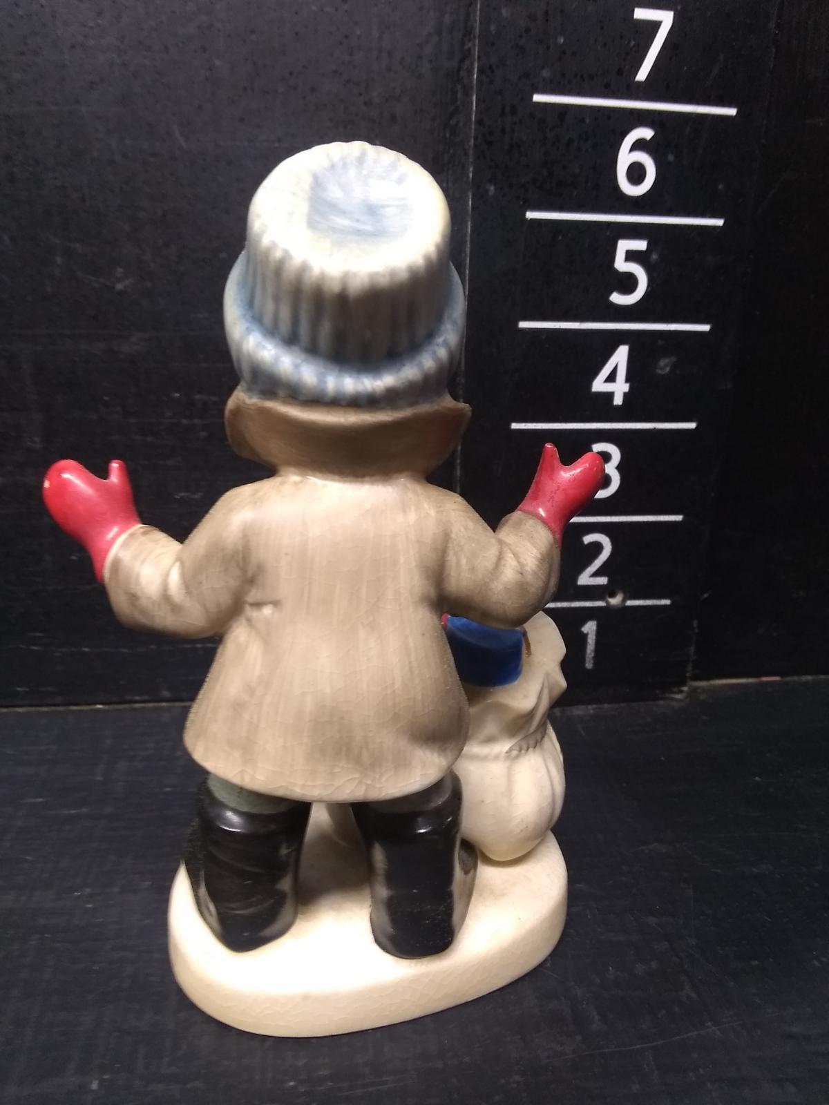 Vintage Napcoware Boy Figure with Christmas Gifts