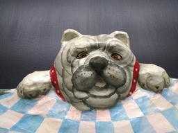 Novelty Paper Mache Dog Serving Tray