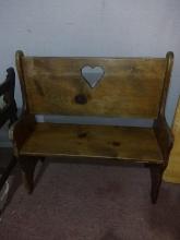 Custom Pine Doll Bench